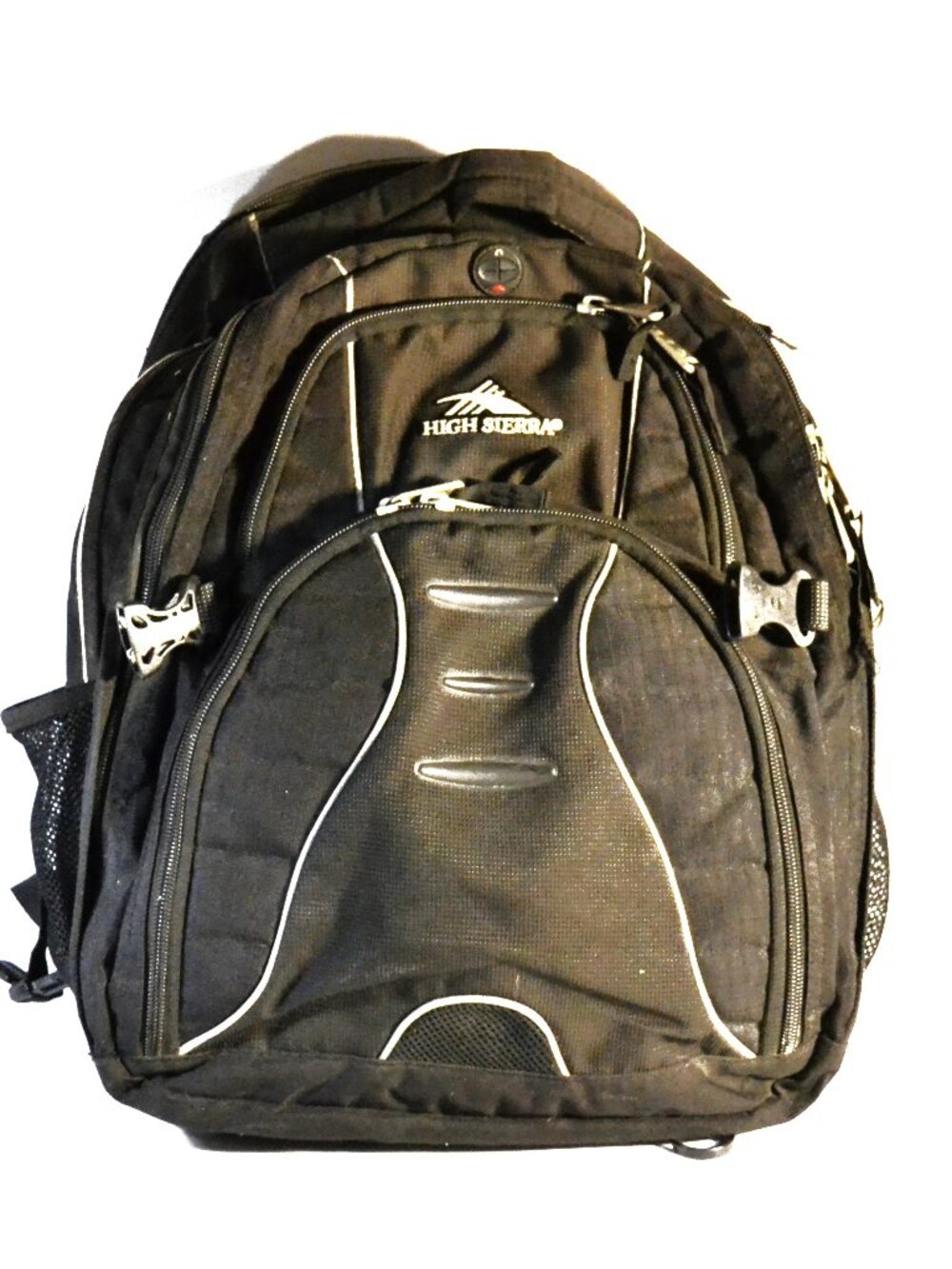 High Sierra Swerve Backpack Black Suspendion Strap System Travel Camping School